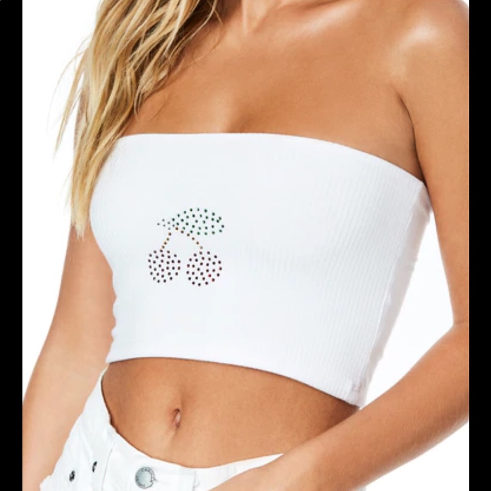 Emma and Sam Cherry Tube Top